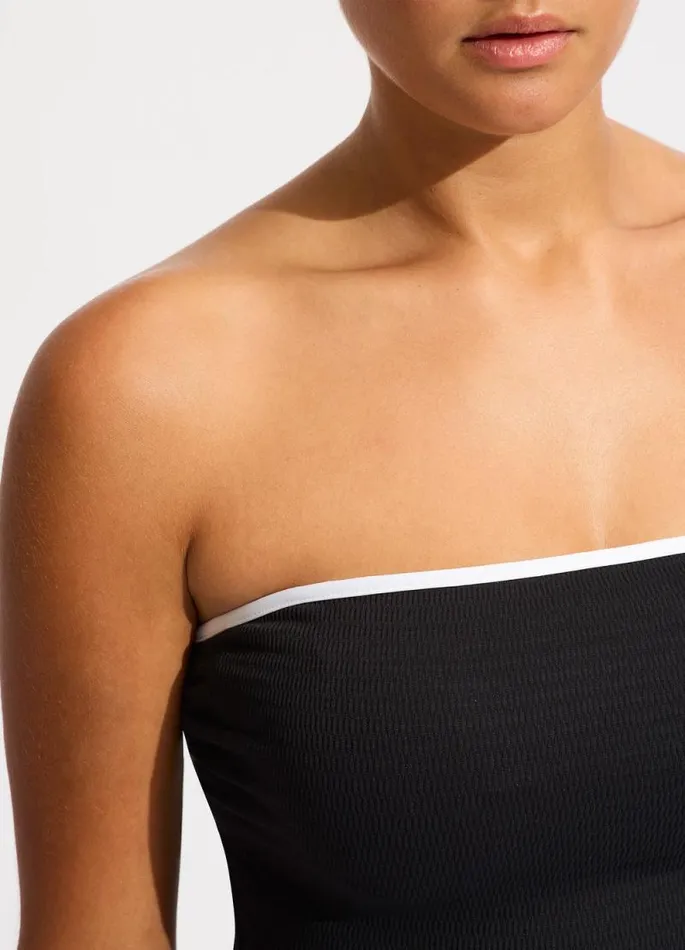 Seafolly Bandeau Women Beach Bound DD Bandeau One Piece 8211 Black