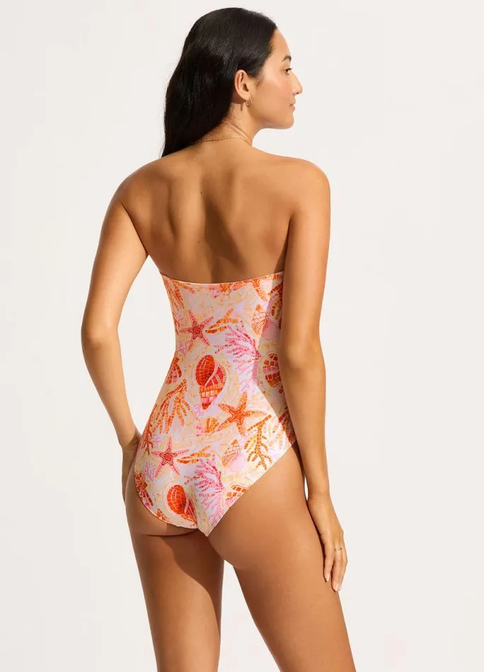 Seafolly Bandeau Women La Mer Twist Bandeau One Piece 8211 White