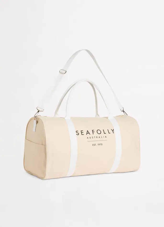 Seafolly Beach Bags Women Canvas Duffle Bag 8211 Sand