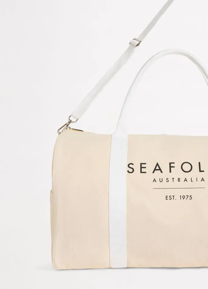 Seafolly Beach Bags Women Canvas Duffle Bag 8211 Sand