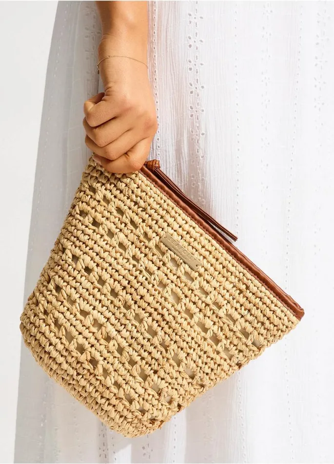 Seafolly Beach Bags Women Savona Pouch Bag 8211 Natural