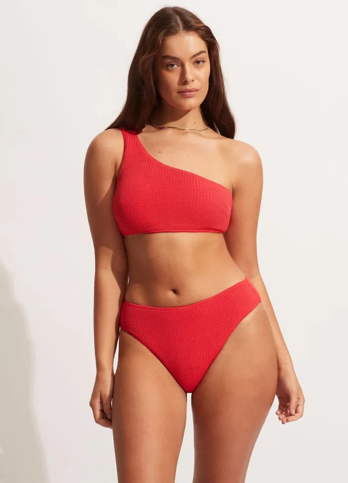 Seafolly High Waisted Women Sea Dive High Rise Pant 8211 Chilli Red