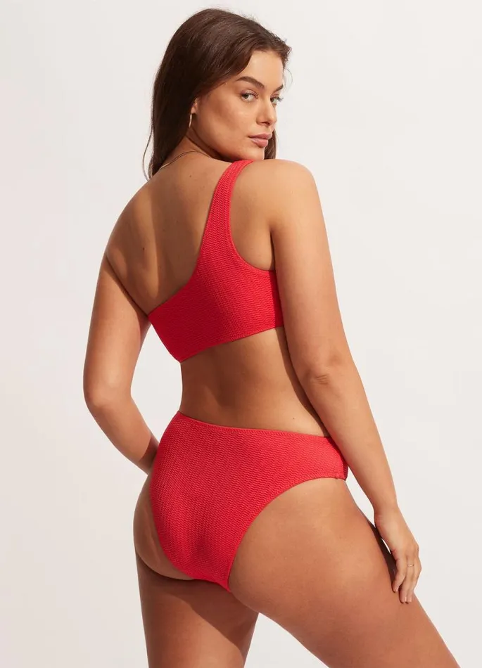 Seafolly High Waisted Women Sea Dive High Rise Pant 8211 Chilli Red
