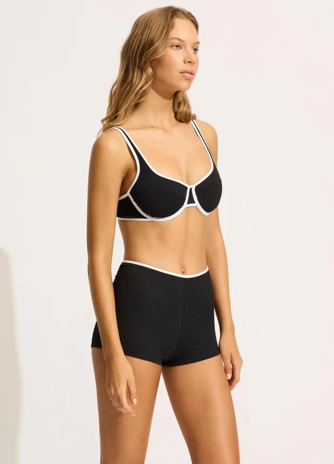 Seafolly Underwire Women Beach Bound DD Underwire Bikini Top 8211 Black