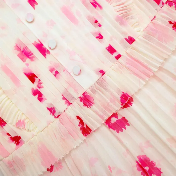 Self Portrait Kids Printed Chiffon Mini Dress