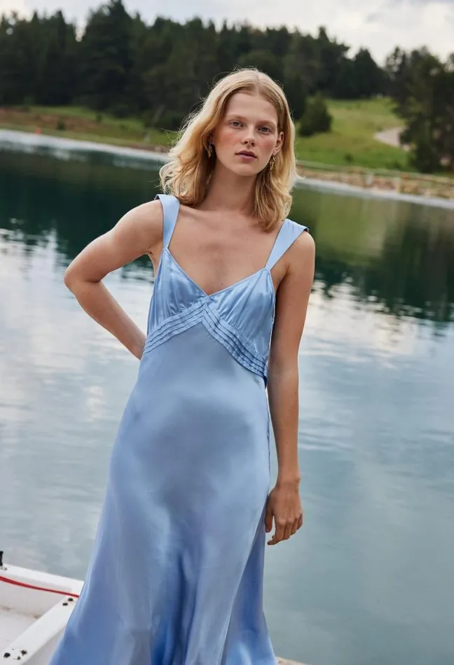 Severine Dress Dove Women Ciao Lucia Long Dresses