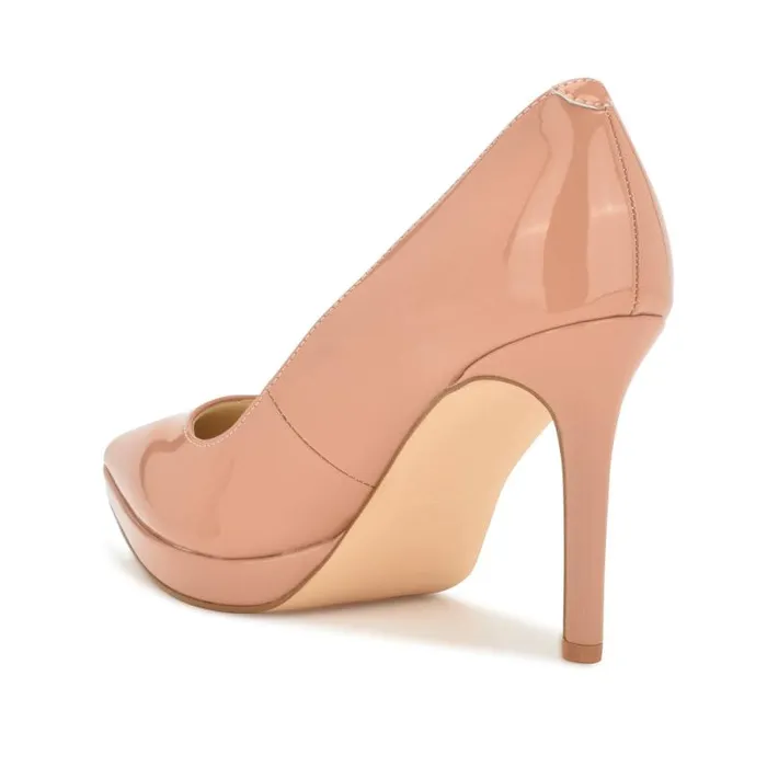 Shelbe Platform Pumps Nude Patent Women Nine West Heels Shelbe Platform Pumps Nude Patent Women Nine West Heels