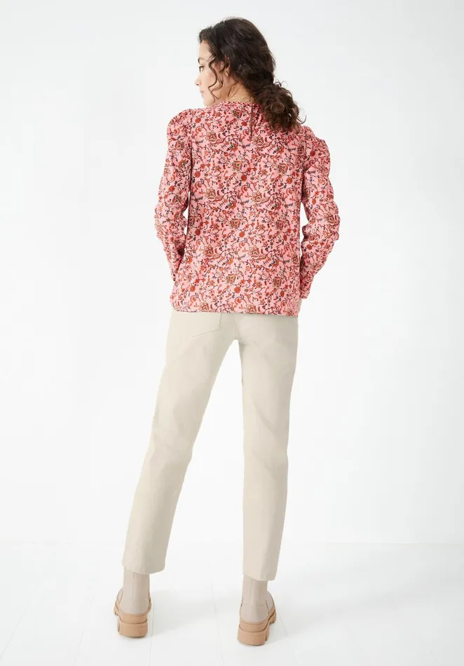 Shirts and Blouses Women Hush Ada Floral Blouse Pink Indian Floral