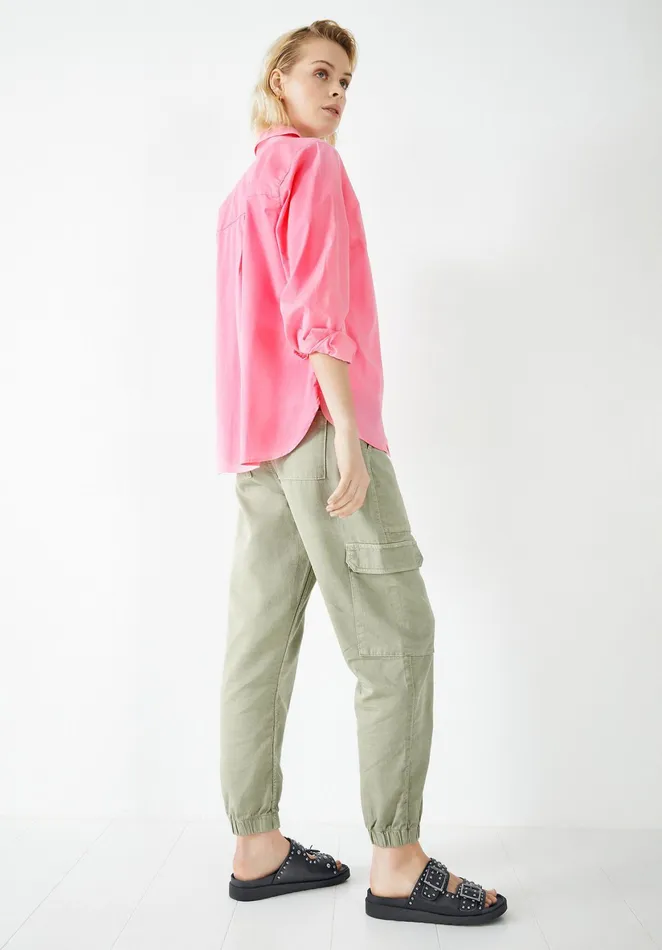 Shirts and Blouses Women Hush Asha Relaxed Poplin Shirt Pink