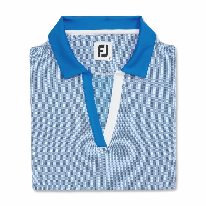 Shirts Women Birdseye Open Placket Short Sleeve Women FootJoy
