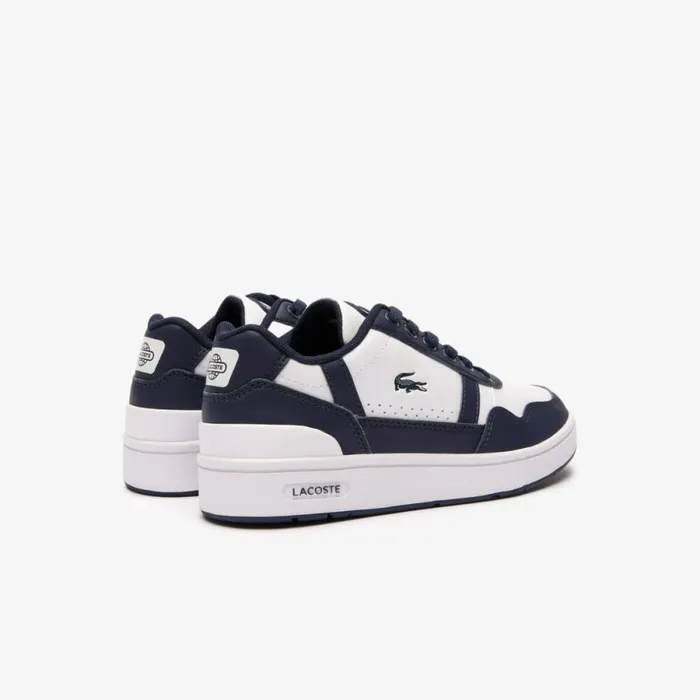 Shoes and Accessories Kids Lacoste Children039s TClip Sneakers White Navy 042