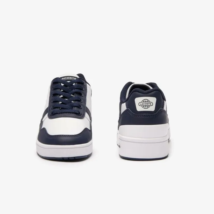 Shoes and Accessories Kids Lacoste Children039s TClip Sneakers White Navy 042