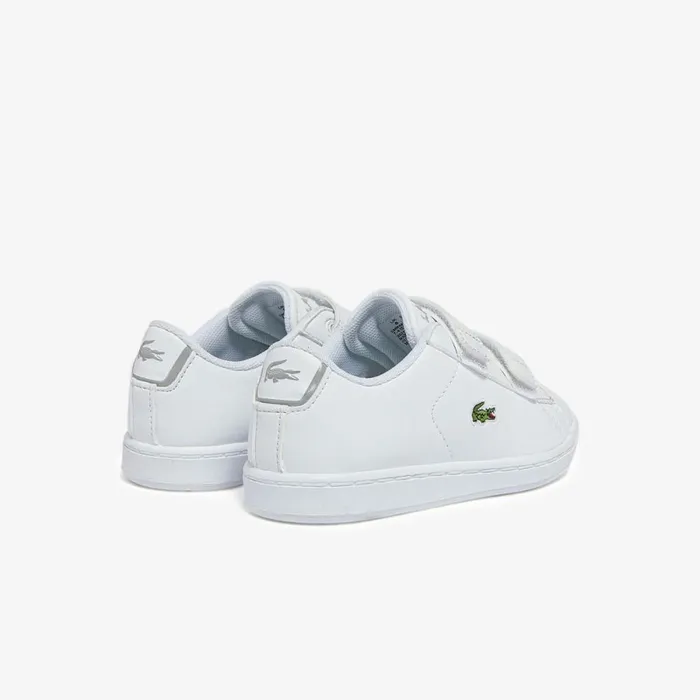 Shoes and Accessories Kids Lacoste Infants039 Carnaby Evo BL Sneakers Whitewhite 21g