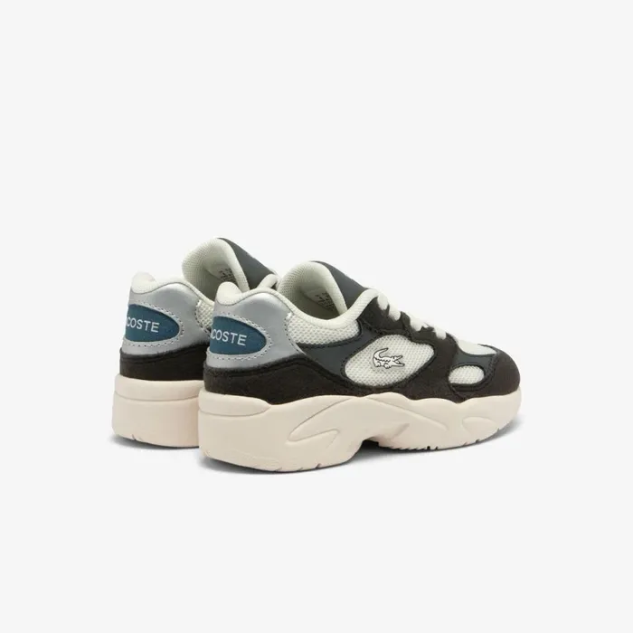 Shoes and Accessories Kids Lacoste Infants039 Storm 96 Lo Vintage Sneakers Lt Greydk Grey 2g2