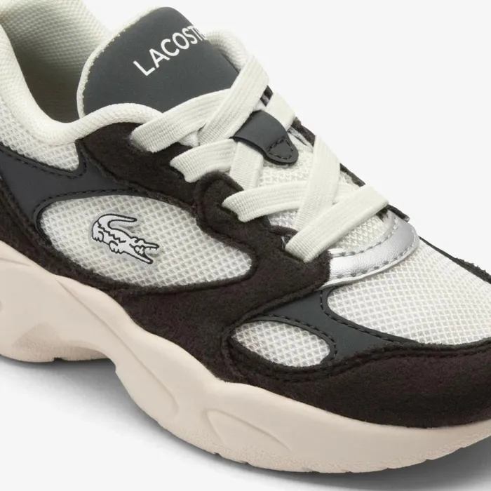 Shoes and Accessories Kids Lacoste Infants039 Storm 96 Lo Vintage Sneakers Lt Greydk Grey 2g2
