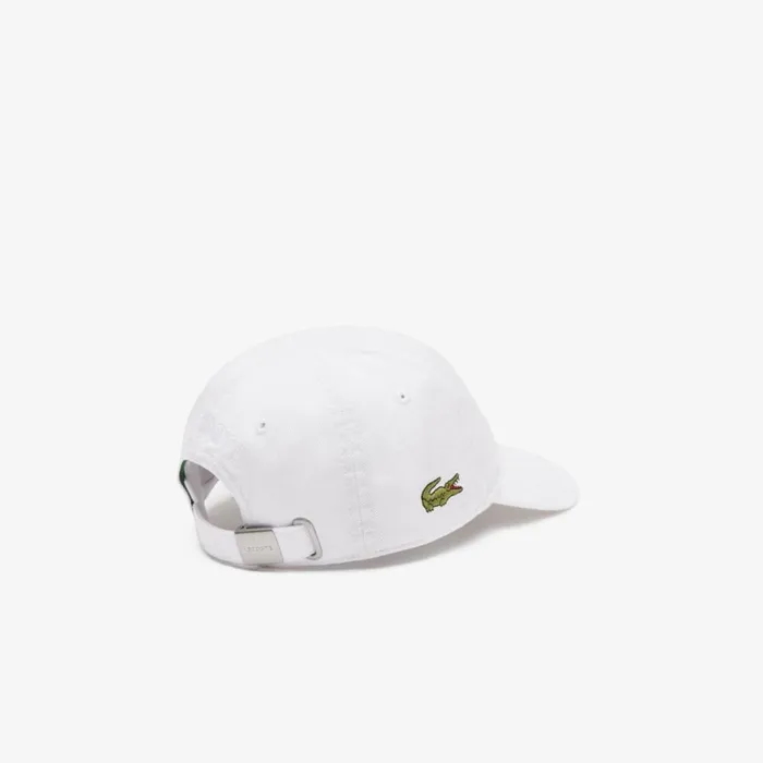 Shoes and Accessories Kids Lacoste Kids039 Solid Gabardine Cap White 001