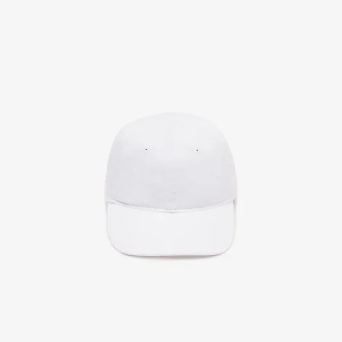 Shoes and Accessories Kids Lacoste Kids039 Solid Gabardine Cap White 001