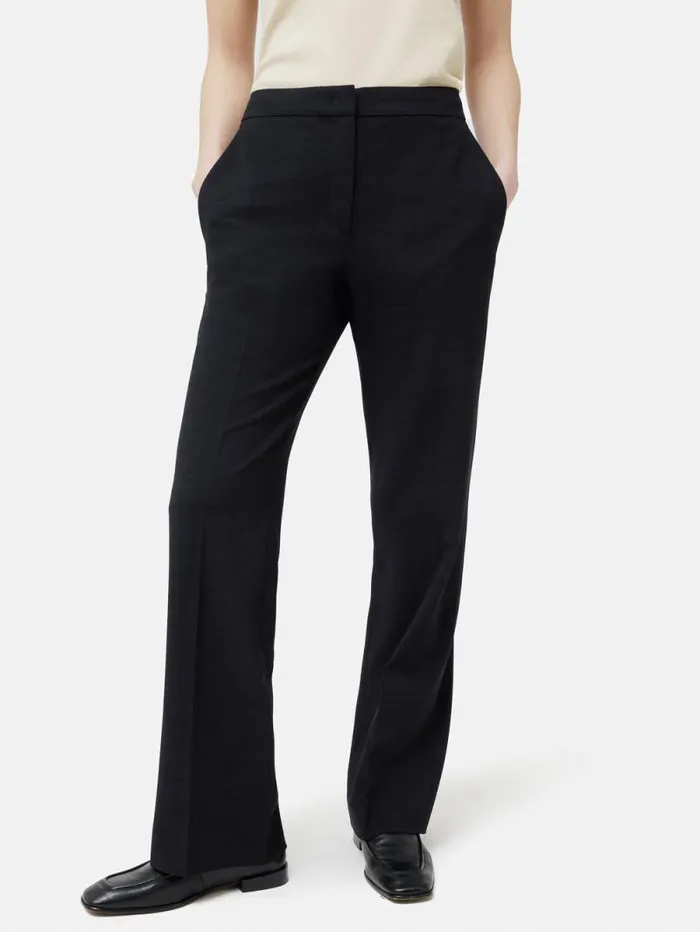 Short Crosshatch Mason Trouser Navy Women Jigsaw Trousers