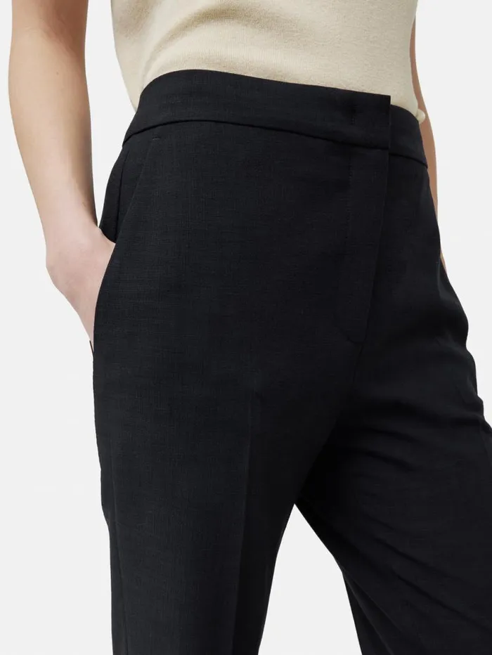 Short Crosshatch Mason Trouser Navy Women Jigsaw Trousers