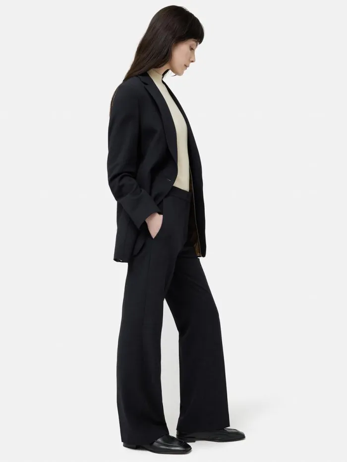 Short Crosshatch Mason Trouser Navy Women Jigsaw Trousers