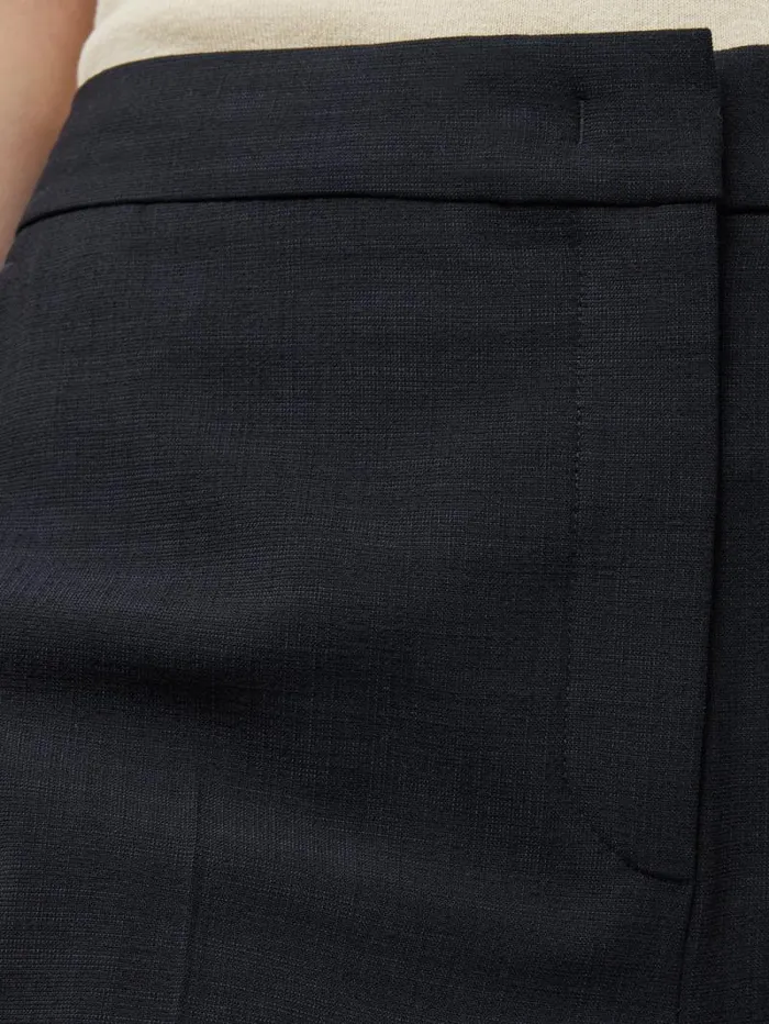Short Crosshatch Mason Trouser Navy Women Jigsaw Trousers