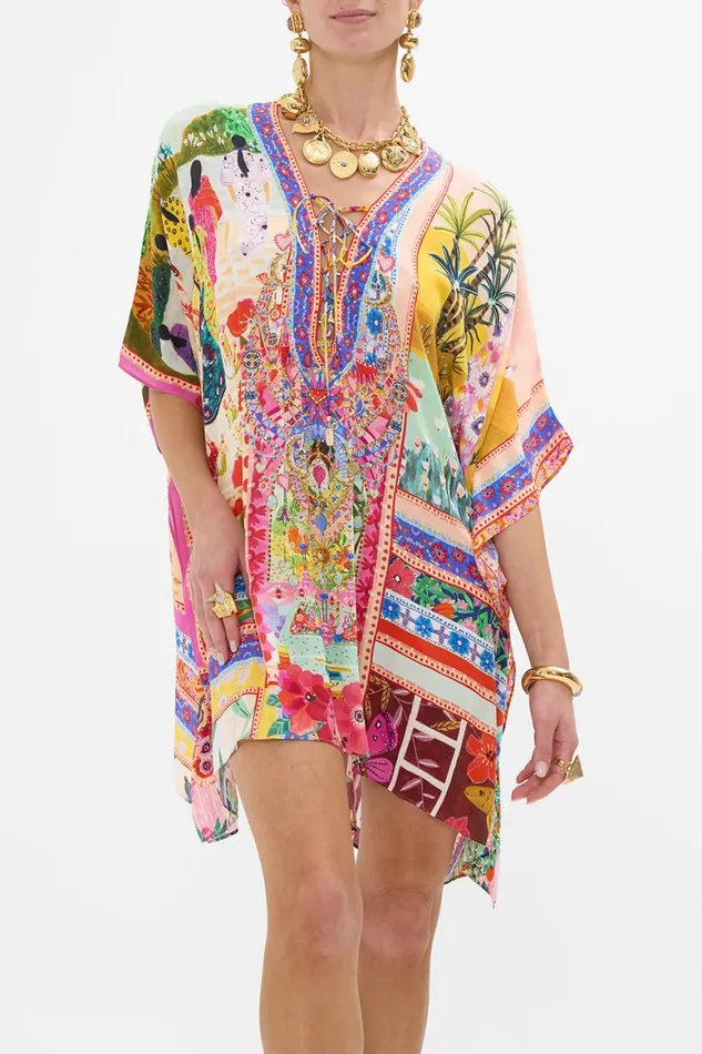 SHORT LACE UP KAFTAN ROEQIYAS REALM Roeqiyas Realm Womens Camilla Kaftans
