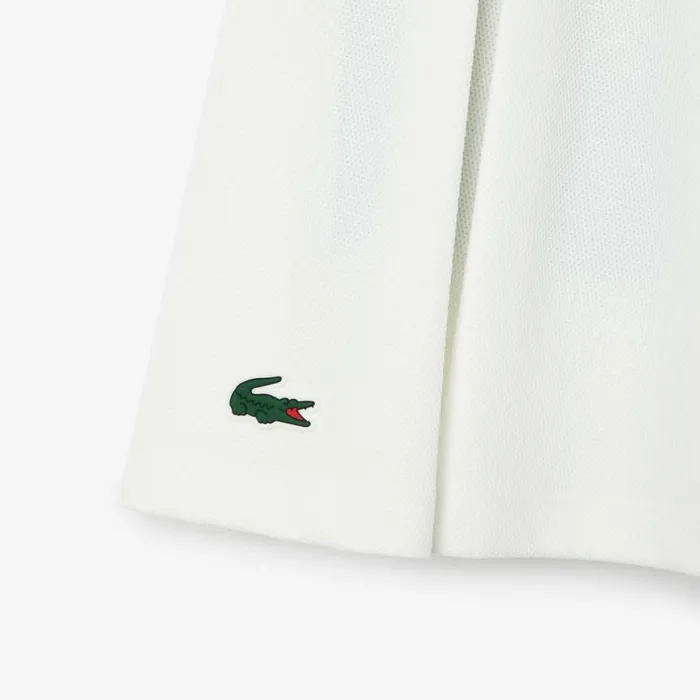 Shorts and Skirts Women Lacoste Women039s Skirt With Integrated Piqu Shorts White Green 7wj