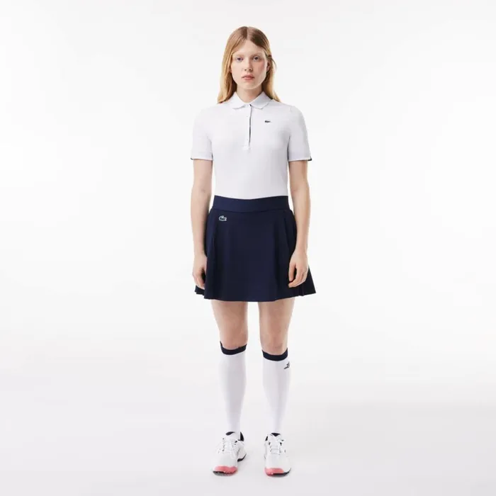Shorts and Skirts Women Lacoste Women039s UltraDry Golf Skirt Navy Blue 423