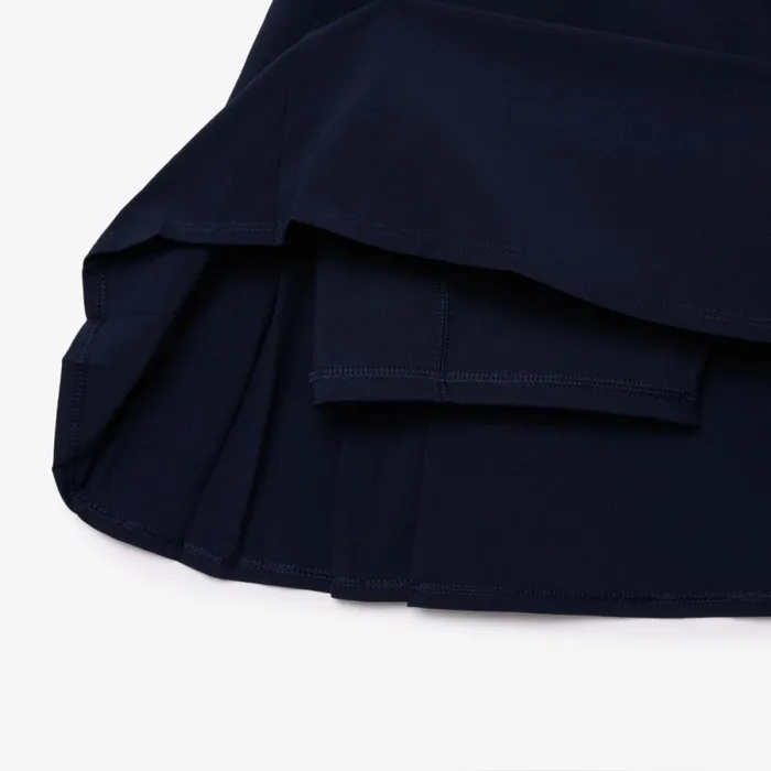 Shorts and Skirts Women Lacoste Women039s UltraDry Golf Skirt Navy Blue 423