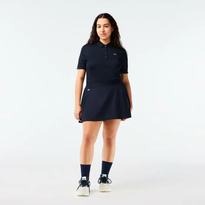 Shorts and Skirts Women Lacoste Women039s UltraDry Golf Skirt Navy Blue 423