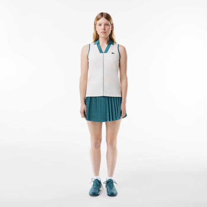 Shorts and Skirts Women Lacoste Women039s UltraDry Pleated Tennis Skirt Blue Iv5