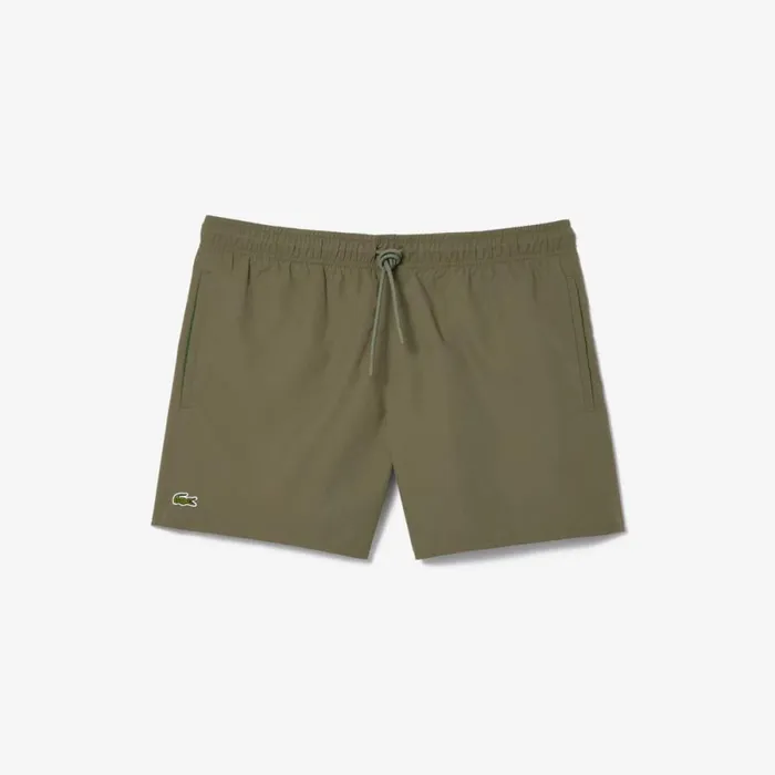 Shorts and Swim Men Lacoste Men039s Lightweight Swim Shorts Khaki Green Green 8k7