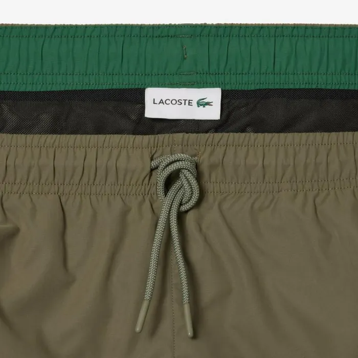 Shorts and Swim Men Lacoste Men039s Lightweight Swim Shorts Khaki Green Green 8k7