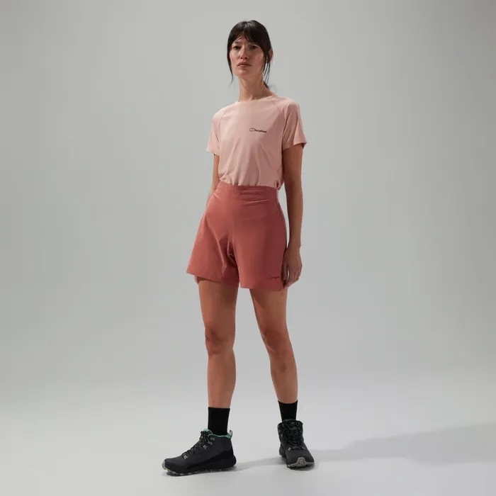 Shorts Women Berghaus Wandermoor Wind Short Pink