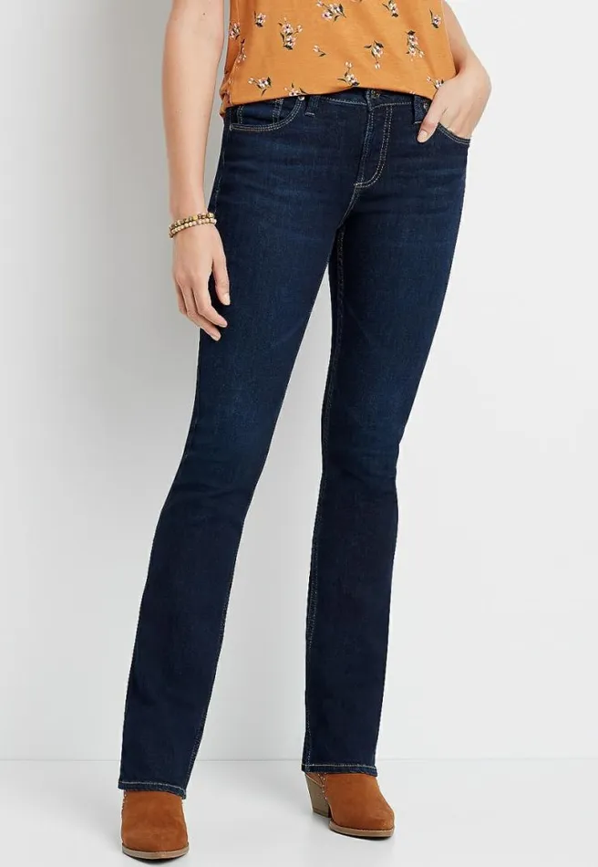Silver Jeans Co Avery High Rise Dark Slim Boot Jean Women Maurices Jeans