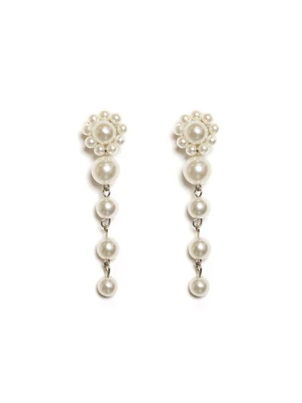 Sister Jane Accessories Womenswear DREAM Diva Pearl Crop Earrings Ivory Pearl