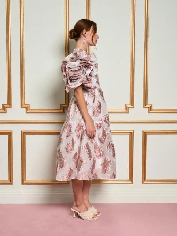 Sister Jane Dresses Womenswear DREAM Lucie Ruffle Sleeve Dress Lily Ivory