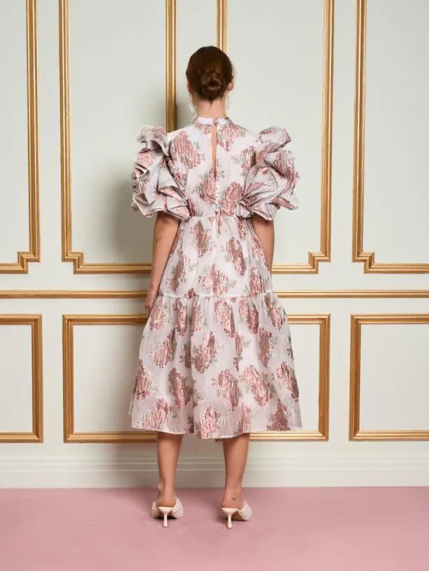 Sister Jane Dresses Womenswear DREAM Lucie Ruffle Sleeve Dress Lily Ivory