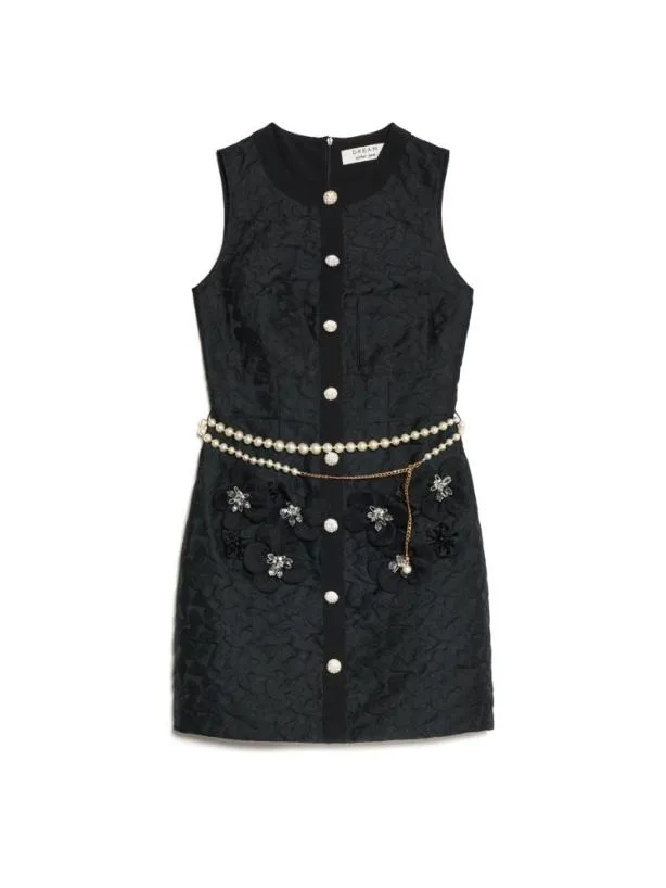Sister Jane Dresses Womenswear DREAM Papillon Applique Mini Dress Ink Black