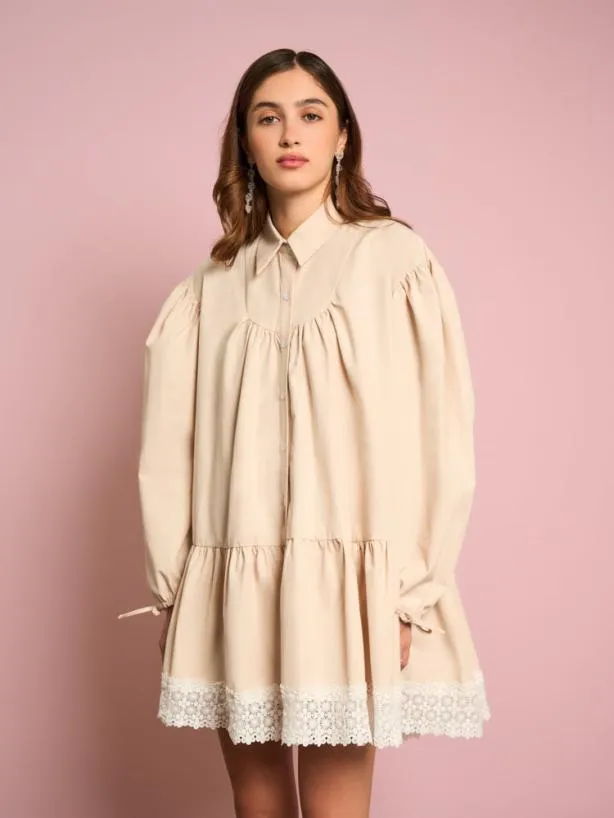 Sister Jane Dresses Womenswear Primrose Shirt Dress Gardenia Cream
