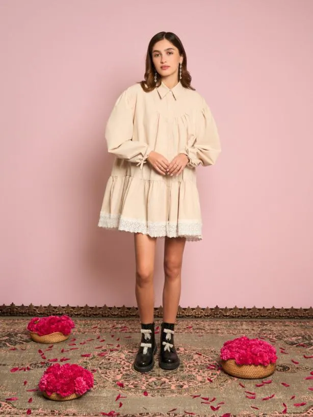 Sister Jane Dresses Womenswear Primrose Shirt Dress Gardenia Cream