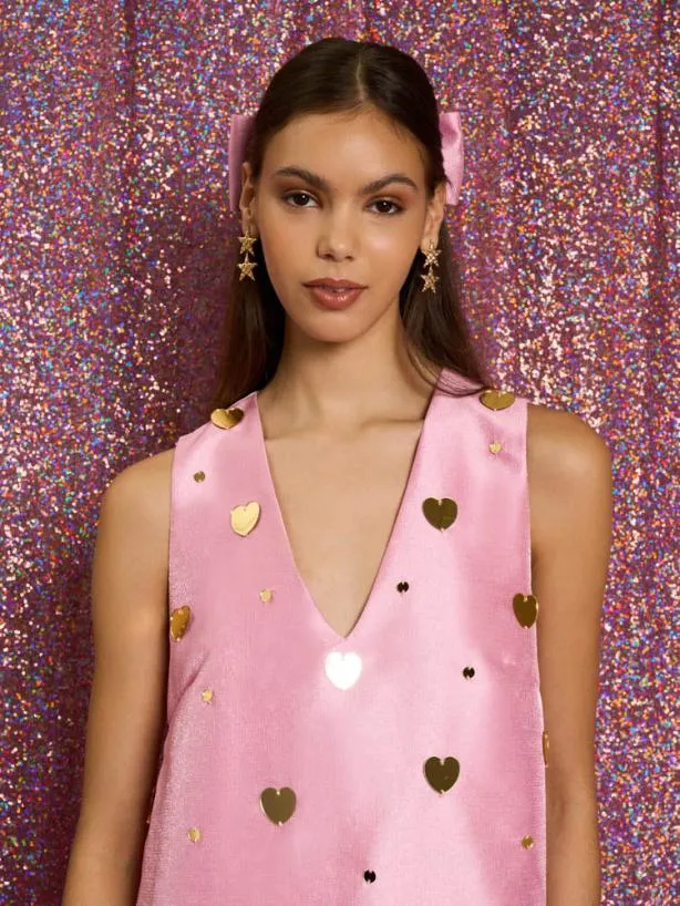 Sister Jane Dresses Womenswear Saturday Night Embellished Mini Dress Lilac Pink