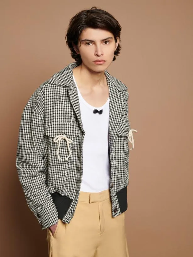 Sister Jane Jackets Menswear Otis Check Jacket Black And White