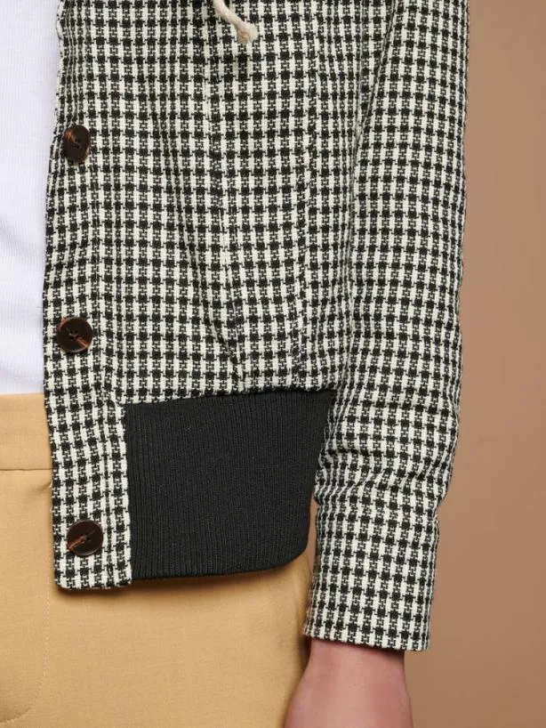 Sister Jane Jackets Menswear Otis Check Jacket Black And White