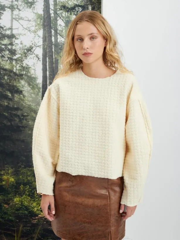 Sister Jane Tops Womenswear Ghospell Miriam Jumper White Cream