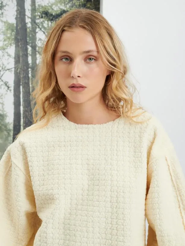 Sister Jane Tops Womenswear Ghospell Miriam Jumper White Cream