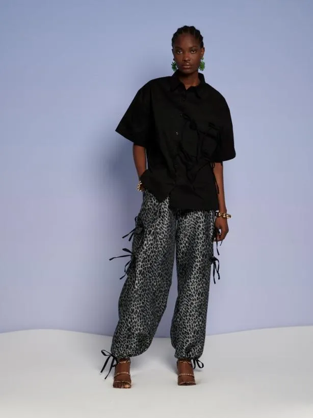 Sister Jane Tops Womenswear Ghospell Ray Cargo Pocket Shirt Coal Black