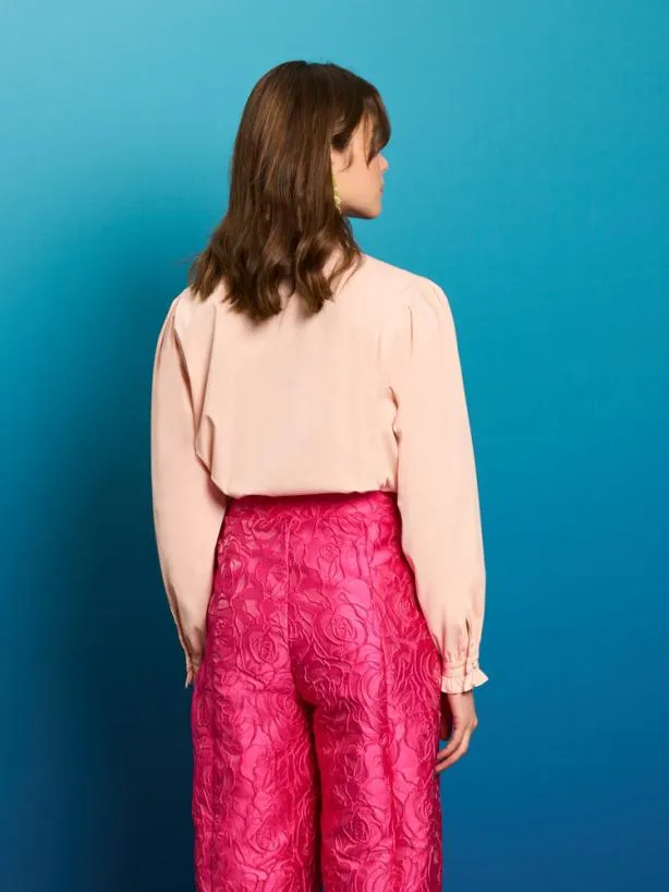 Sister Jane Tops Womenswear Sea Carnation Ruffle Blouse Pink Peach