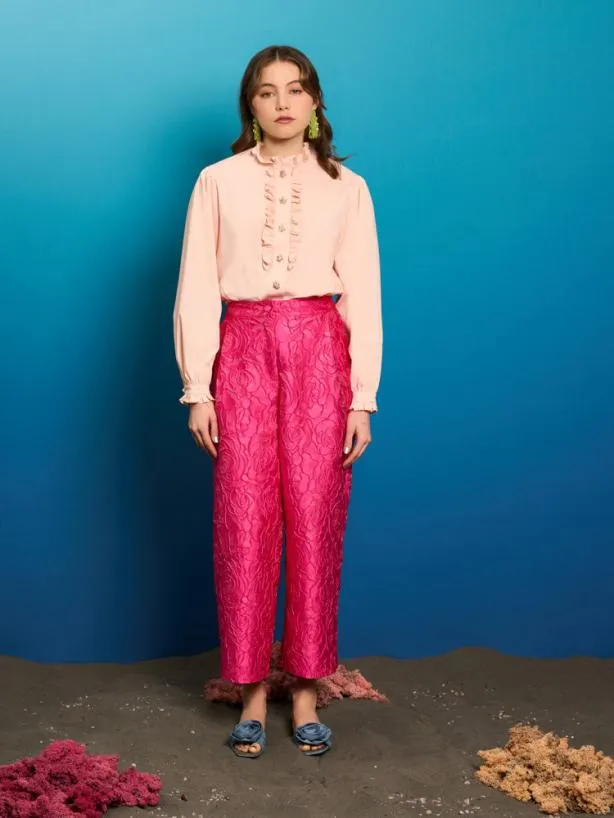 Sister Jane Tops Womenswear Sea Carnation Ruffle Blouse Pink Peach