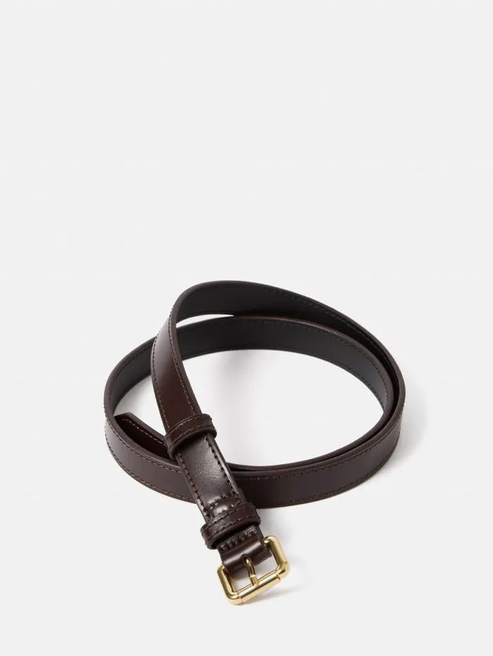Skinny Leather Belt Conker Women Jigsaw Belts